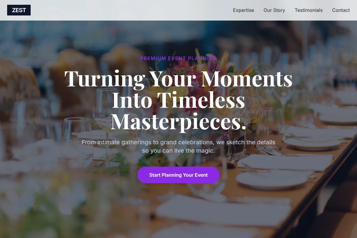 Zest Event Planning